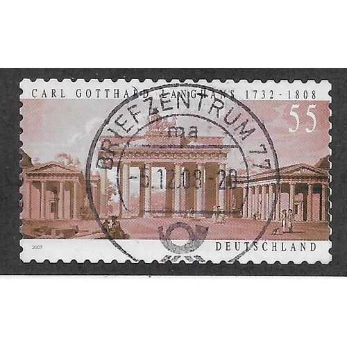 GER 2007 €0.55 (S/A) 'CARL GOTTHARD LANGHANS' FINE USED (EBID54-198)