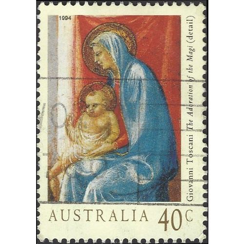 AUSTRALIA, CHRISTMAS, Adoration of Magi, Toscani, blue 1994, 40c, #5
