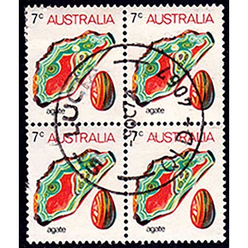 Australia 1973 Minerals Gemstones 4 x 7c Used Stamps