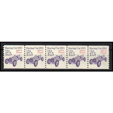 2262a 17.5c Race Car Fine MNH Dry Gum PNC 1/5 X1060