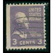 Used 807 3c Thomas Jefferson Fine BPS M08816