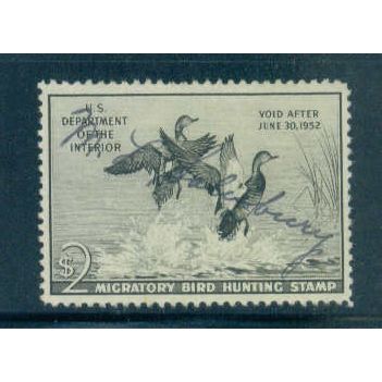 Used RW18 $2 Gadwall Ducks Almost Very Fine C1009