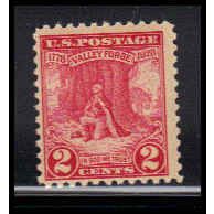 645 2c Valley Forge Just Clears MNH O1080