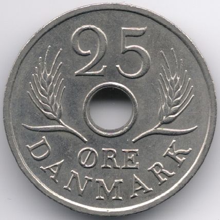Denmark : 25 Ore 1971