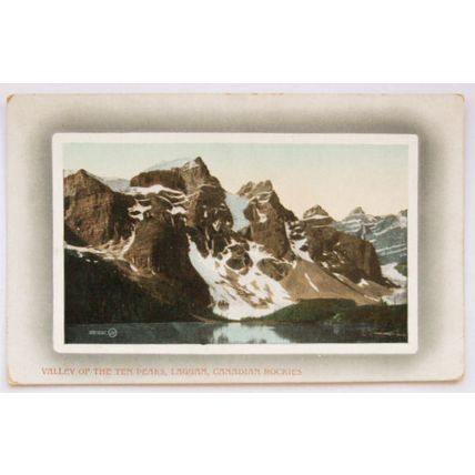 vintage postcard Canadian Rockies, Laggan