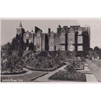 Hatfield House East Gardens Hertfordshire Real Photo Postcard