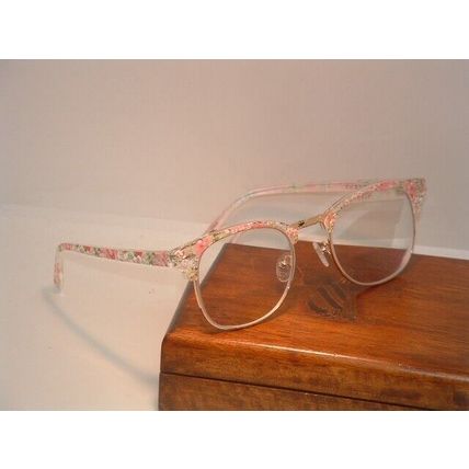 Pre-Owned Women’s Pink Zenni 1912049 Flower Print Fashion Glasses