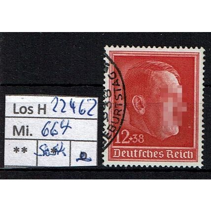 Los H22462: Deutsches Reich Mi. 664, gest.