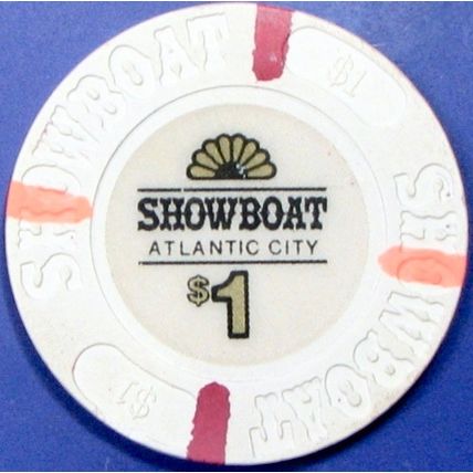 Showboat. $1 Casino Chip. Atlantic City, NJ. Z53.