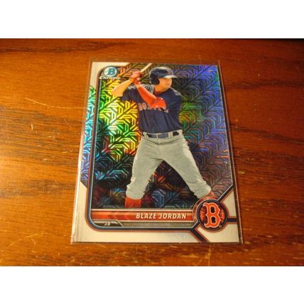 2021-2022, Bowman, 4-Rc Cards, w/Inserts, BLAZE JORDAN, Red Sox
