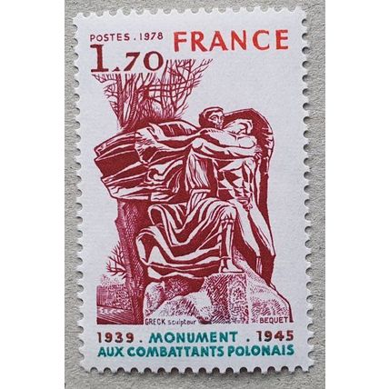 FRANCE: 1978 Polish Fighters War Memorial : SG2283 MNH