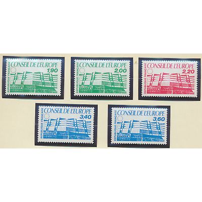 France (Council Of Europe) Stamps Scott #1O41 To 1O44, Mint Never Hinged