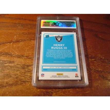 2020 Panini Donruss Optic, Graded Mint 9, HENRY RUGGS III, Rated Rc Silver Holo