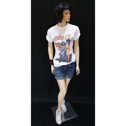 Motley Crue 1980s Glam ROCK Metal Festival Graphic White Small T shirt S
