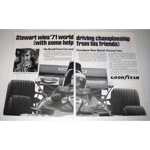 1971 Goodyear Tire Ad w/ Jackie Stewart