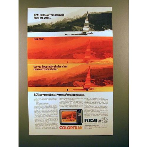 1981 RCA ColorTrak Television TV Ad - Crisp and Clear