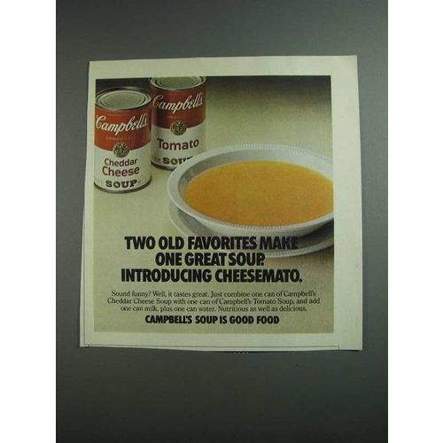 1984 Campbell's Cheddar Cheese and Tomato Soups Ad