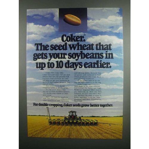 1984 Coker 797, 983, 916 and 747 Wheat Ad