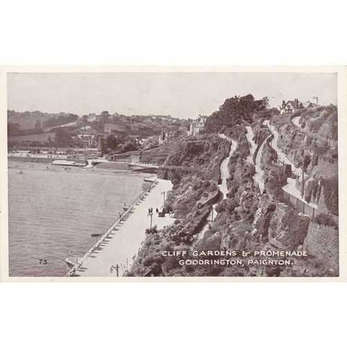 Cliff Gardens & Promenade Goodrington, Paignton Devon Postcard (DEV76363)