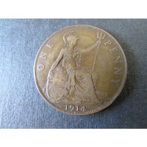1914 GEORGE V ONE PENNY FREE POST. AAZ
