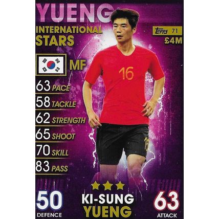 Match Attax - 101 (2019): International Stars - South Korea, Ki