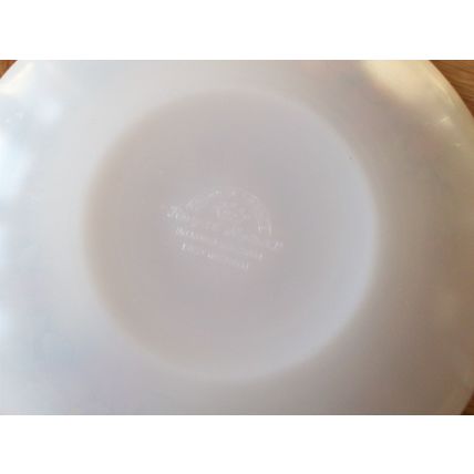 Crown of France ROYAL HYMAX 11 SAUCERS PINK FLORAL GILT TRIM GLASS 14-14.75cms *