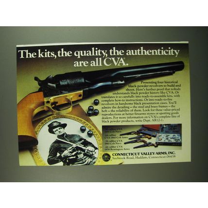 1981 Connecticut Valley Arms CVA Black Powder Revolvers Advertisement