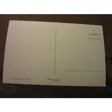 HOTEL WOLF, OBERAMMERGAU, Austria. unused vintage postcard =