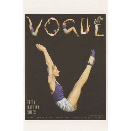 Gymnastics PE Gym Exercises Keep Fit Vogue WW2 Photo Postcard
