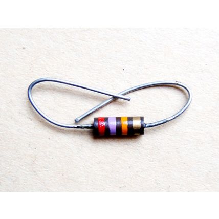 27KΩ Ohm ¼ Watt Dubilier 5% Carbon Resistors x7. New Old Stock 1960’s 70’s