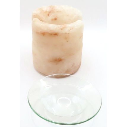 Rock Salt Oil Burner 10.5 CM Gift Home Decor Comes with 2 Free Tealights Scent