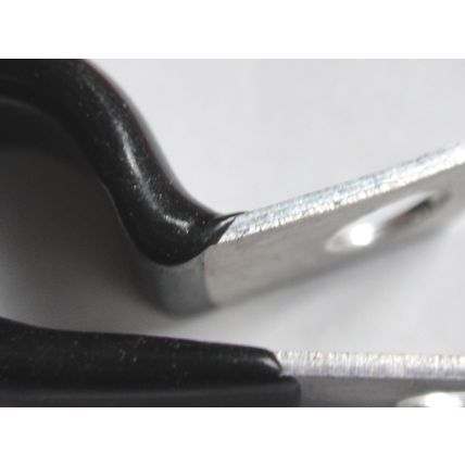 Aluminium P Clips Insulated x10 New Old Stock 7mm appx
