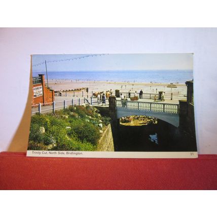 TRINITY CUT, BRIDLINGTON, YORKSHIRE used postcard by Bamforth 1970 pm =