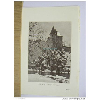 Castle Of La Voute-Sur-Loire, Cevennes, France, Book Illustration, c1907