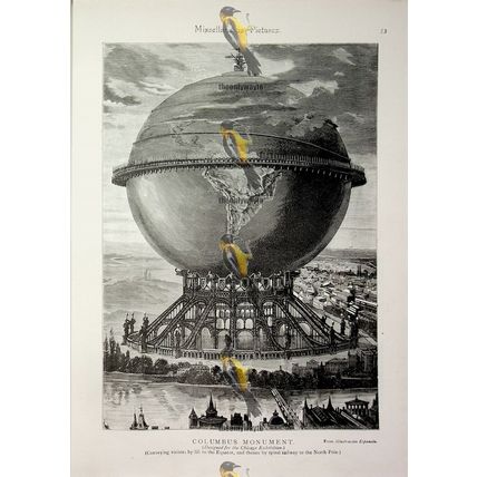 Columbus Monument, Chicago Exhibition, Book Illustration (Print), 1893