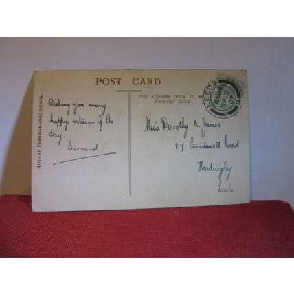 'JUDGE' VESTA TILLEY, MALE IMPERSONATOR, music hall used postcard RP 1907 pm=