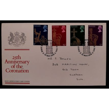 GB 1978 25th Anniversary of Coronation FDC London SW pm
