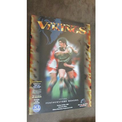 1998 Rugby Football League Programme - Widnes Vikings v Featherstone Rovers