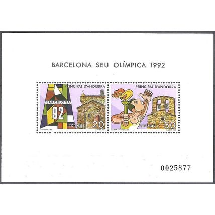 Andorra Español 1987 Michel Bloc Feuillet 2 Neuf ** Cote (2008) 5.00 € Jeux