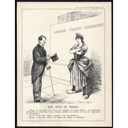 BEST OF THREE 1934 Leonard Raven-Hill PUNCH CARTOON PAGE