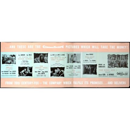 20TH CENTURY FOX FILMS 1956 Marilyn Monroe, Robert Ryan TRADE ADVERT