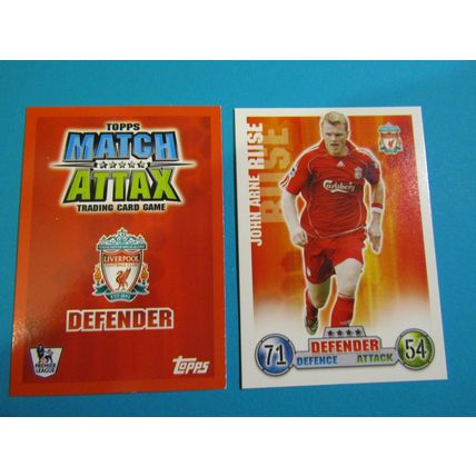 John Arne Riise - Liverpool - Match Attax 2007/08 Football Card