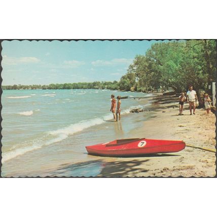 Willow Beach, Lake Simcoe, Ontario, c.1960 - Canadian Post Card Co Postcard