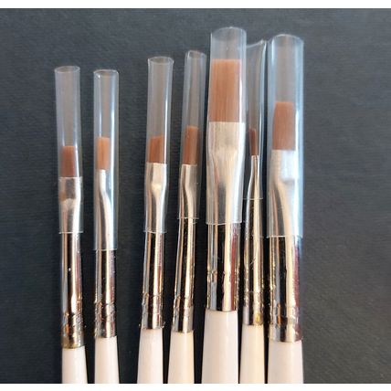 Set of 5 nail art brushes drawing precision french painting liner acrylic gel