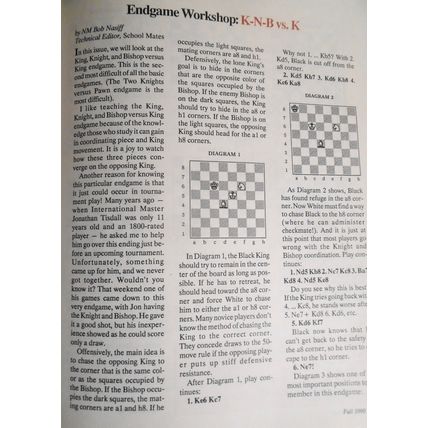 School Mates, Fall 1990 - Magazine for Chess Beginners