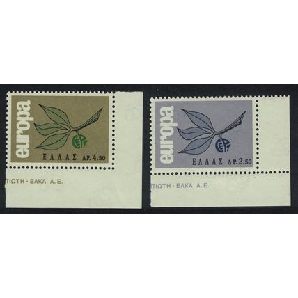 Greece Europa 2v Corners 1965 MNH SG#992-993 MI#890-891 Sc#833-834
