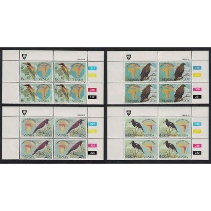 Venda Migratory Birds 4v Blocks of 4 1983 MNH SG#71-74