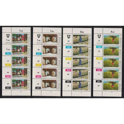Venda Sisal Cultivation 4v Strips 1982 MNH SG#55-58
