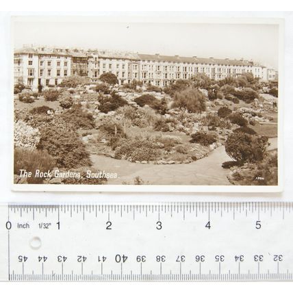 1953 postcard Rock Gardens, Southsea
