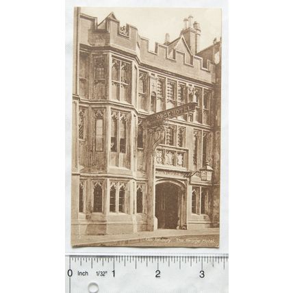 vintage postcard The George Hotel, Glastonbury